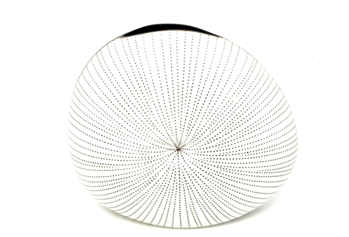 Tabletop Art Floral Vase DIVA, Large White/Brown