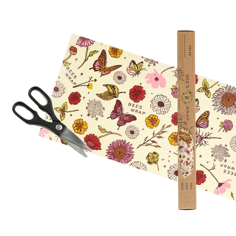 Travel & Storage Bee's Wrap Roll Vegan Meadow Magic Print