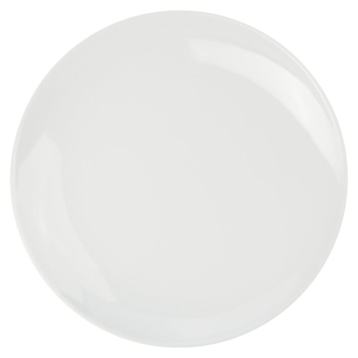 Tabletop White Porcelain Coupe Salad Plate