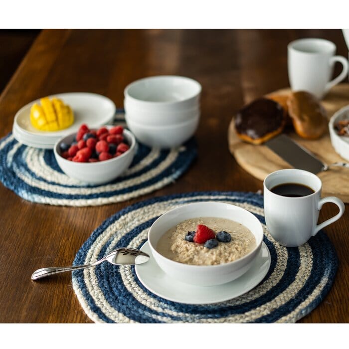 Tabletop White Porcelain Coupe Salad Plate