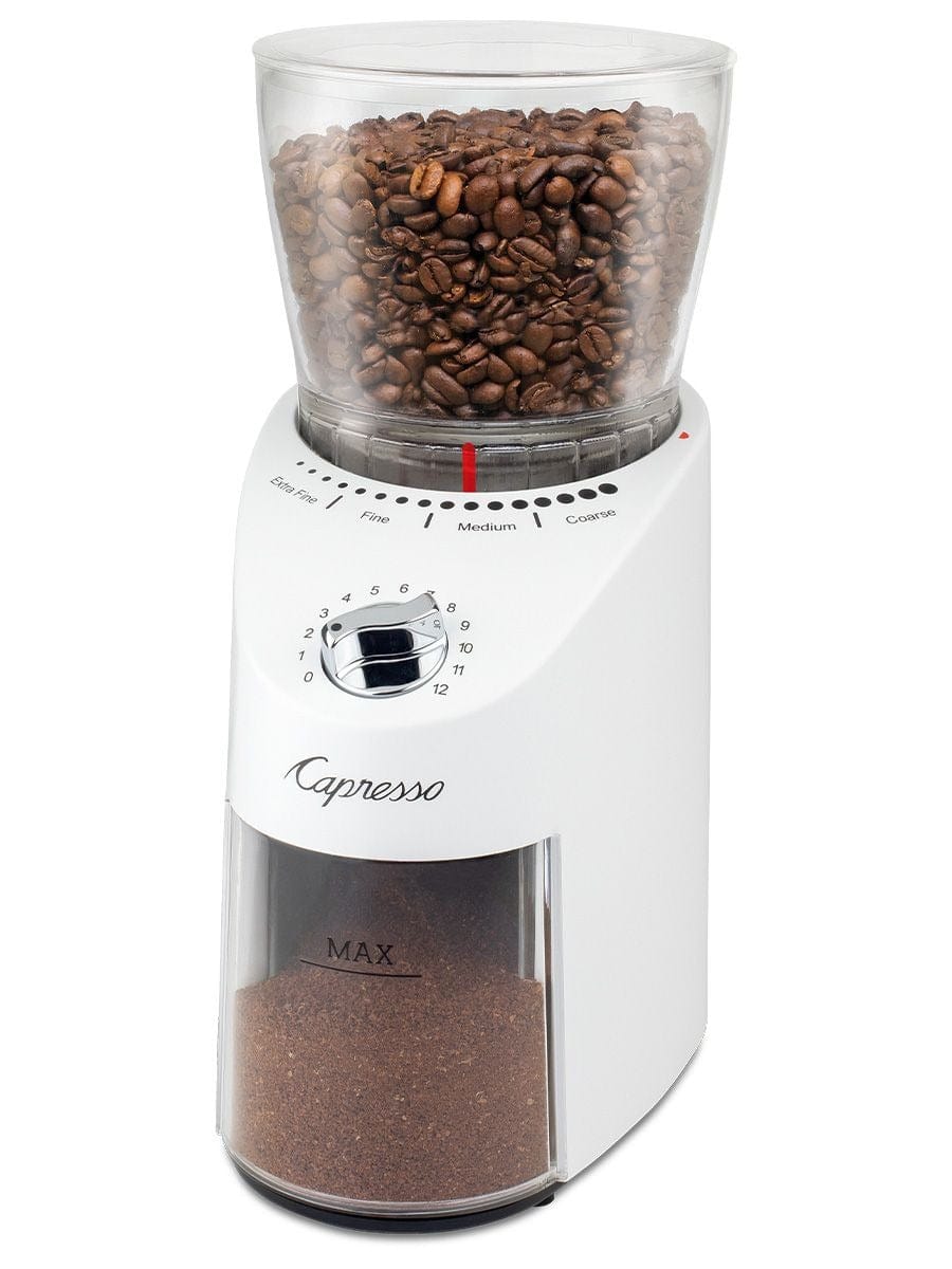 Electrical Appliances Capresso Infinity Plus Burr Grinder, White