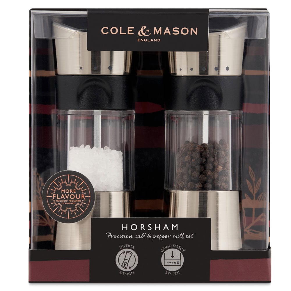 Table & Counter Accessories Cole & Mason Horsham Salt & Pepper Set, Chrome