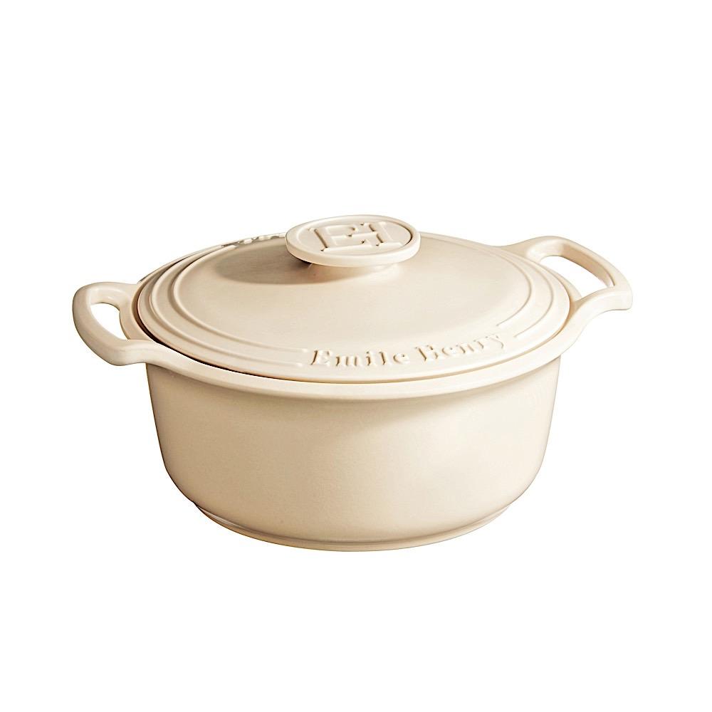 Cooking pot, ceramic, 26 cm/ 4 l, Burgundy - Emile Henry