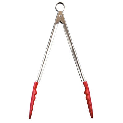 Tools & Accessories Cuisipro Silicone Tongs, 12" Red