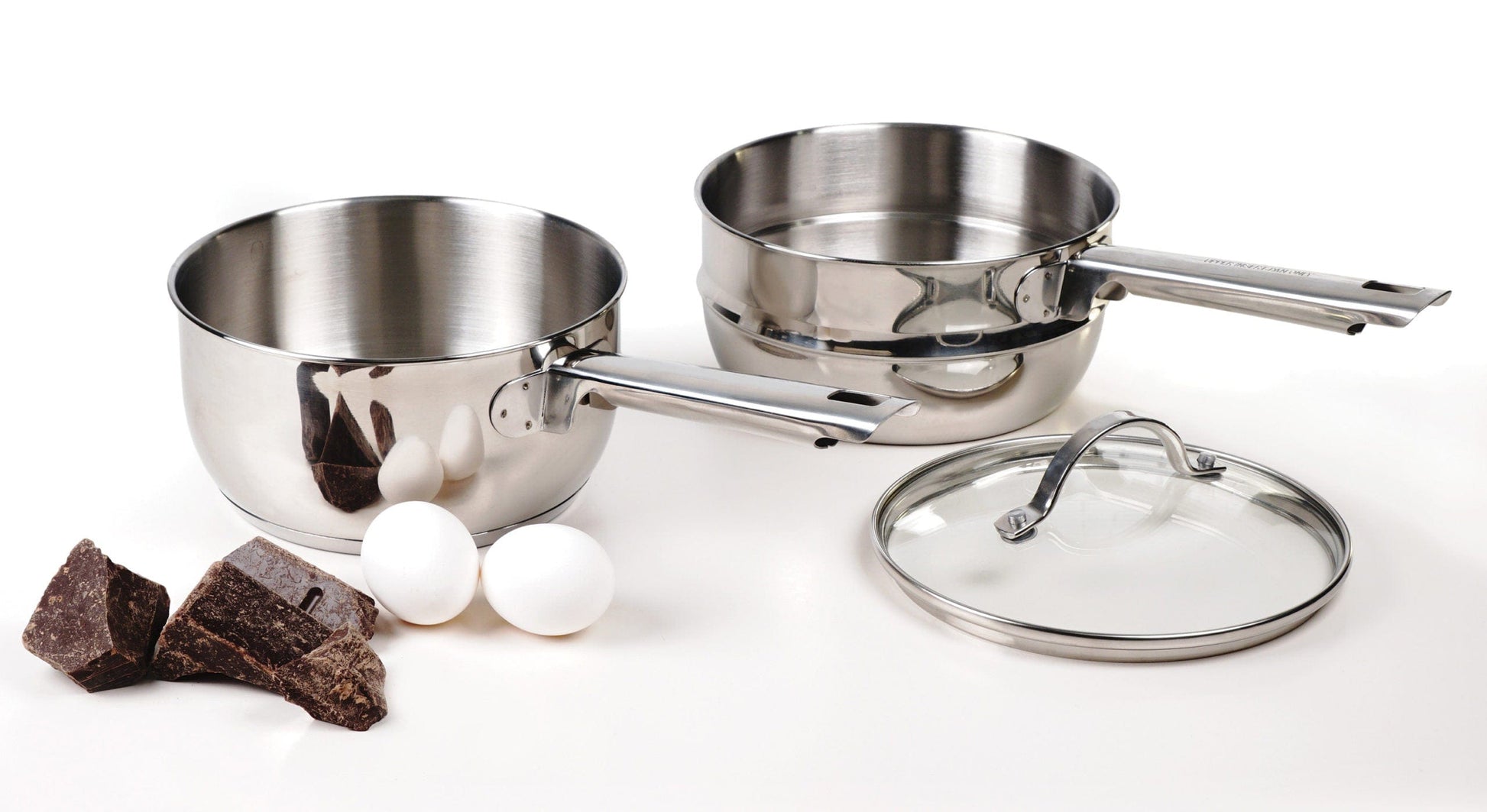 Cookware Stainless Steel Double Boiler, Induction Compatible