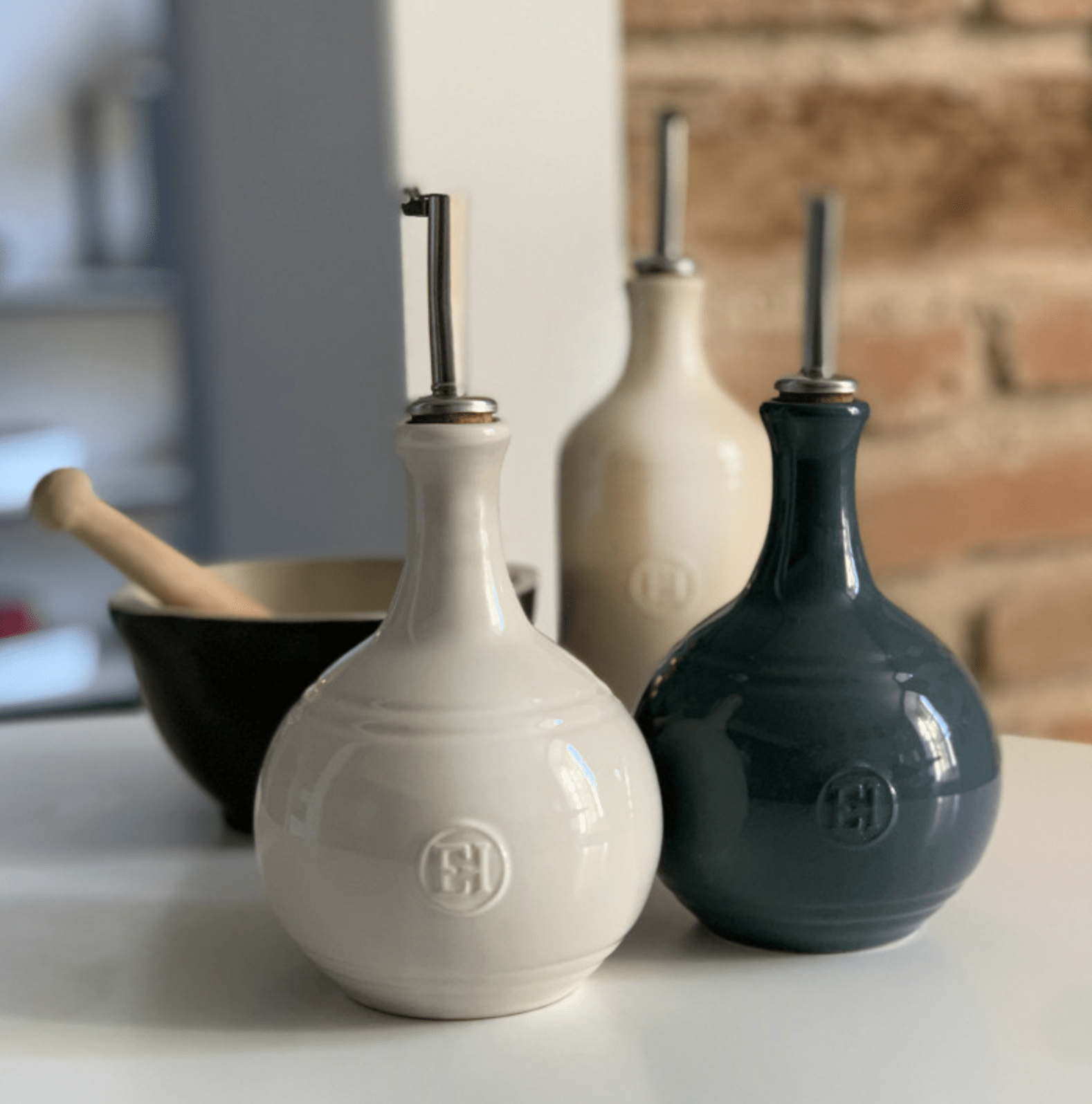 Table & Counter Accessories Emile Henry Vinegar Cruet - Ocean Blue