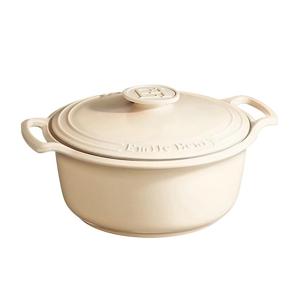 Cookware Emile Sublime Dutch Oven/Stewpot, 6 Qt., Creme