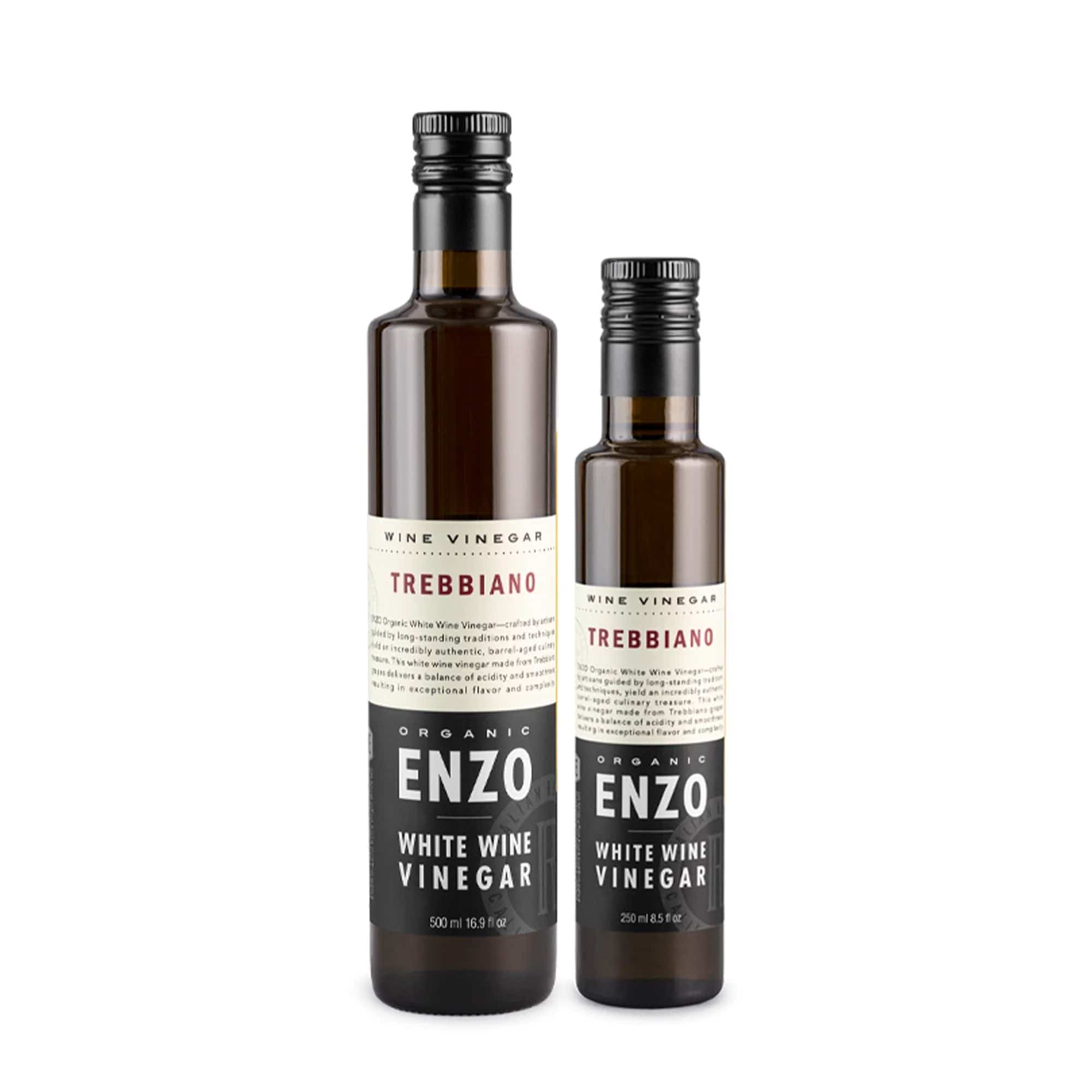 Food Enzo Organic White Wine Vinegar - 250ml