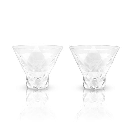 Glassware Gem Crystal Martini Glasses by Viski