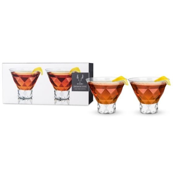 Glassware Gem Crystal Martini Glasses by Viski