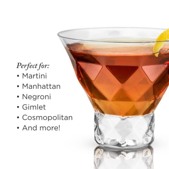 Glassware Gem Crystal Martini Glasses by Viski