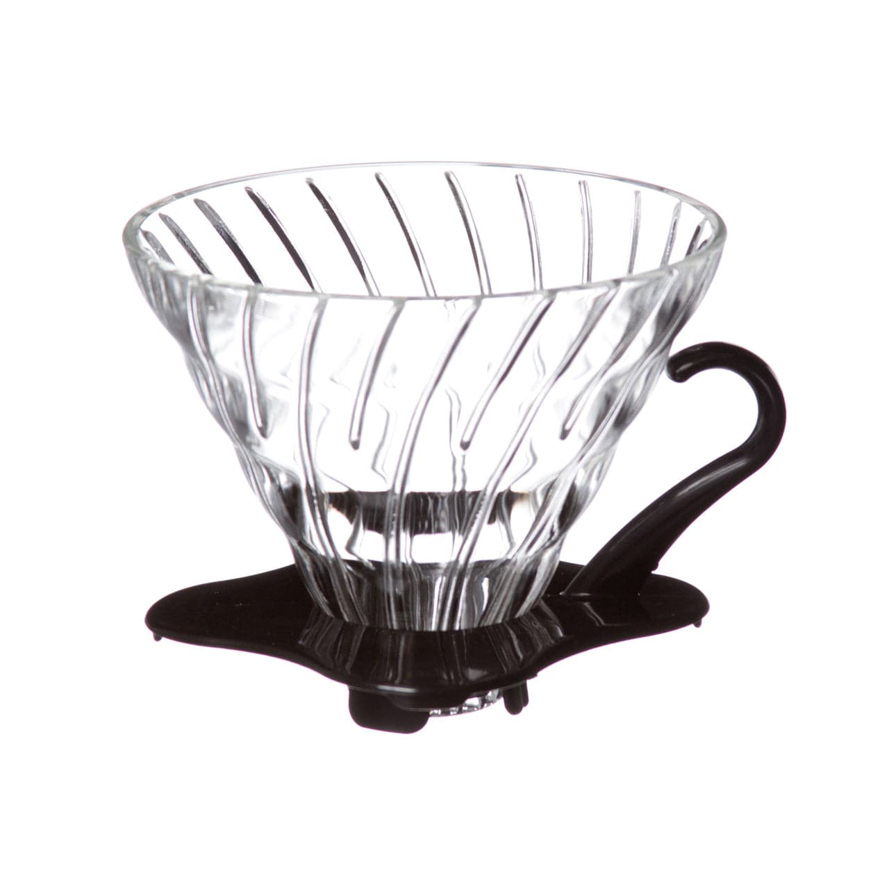 Coffee & Tea Hario V60 Glass Dripper #2, Black