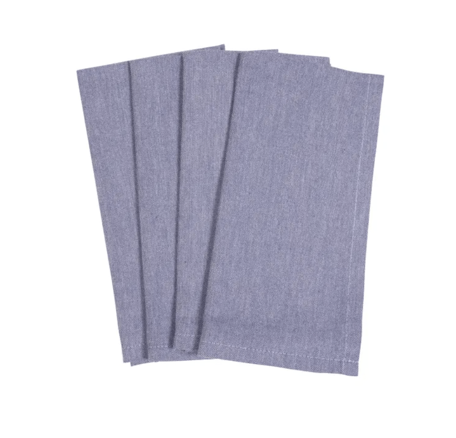 Linen KAF Chambray Napkin - Navy Set of 4