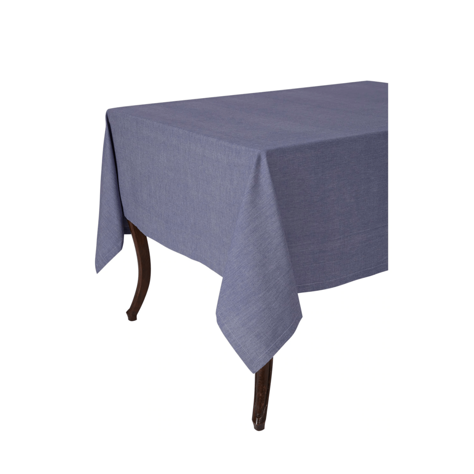 Linen KAF Chambray Tablecloth - Navy 70" x 90"