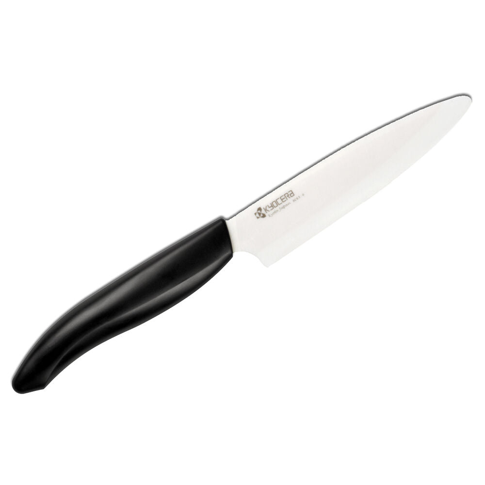 Kyocera Ceramic Black 4.5 Utility Knife & Vertical Peeler Set (FK110WH  CP09BKS)