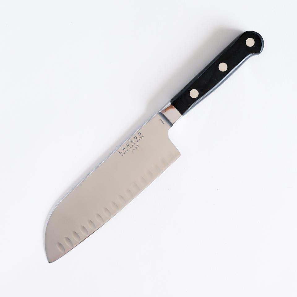 Lamson Midnight Santoku Knife, 7"