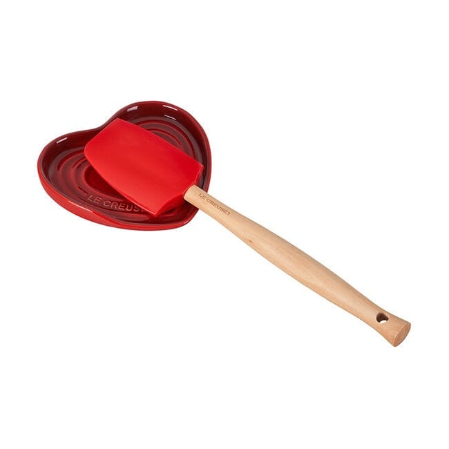 Tabletop Le Creuset Spoon Rest Heart, Cerise