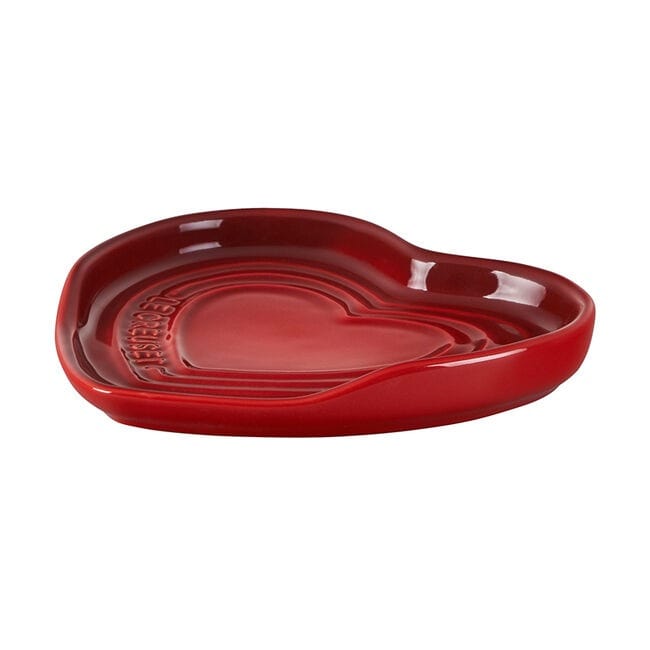 Tabletop Le Creuset Spoon Rest Heart, Cerise
