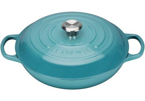 BRAND NEW TRAMONTINA Enameled Cast Iron Covered Braiser 4 Quart Teal. -  household items - by owner - housewares sale 