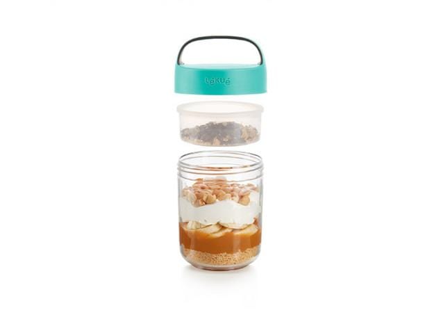 Travel & Storage Lekue 14 Oz. Jar to Go, Turquoise