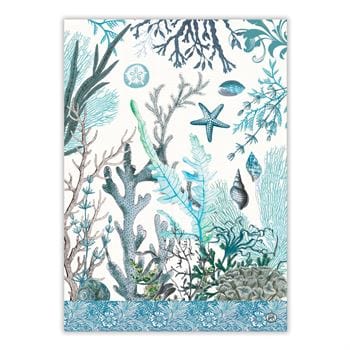 Linen Michel Design Kitchen Towel, Ocean Tide