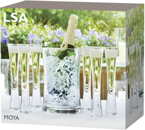 Moya Champagne Set (Bucket & Set of 6 Flutes)