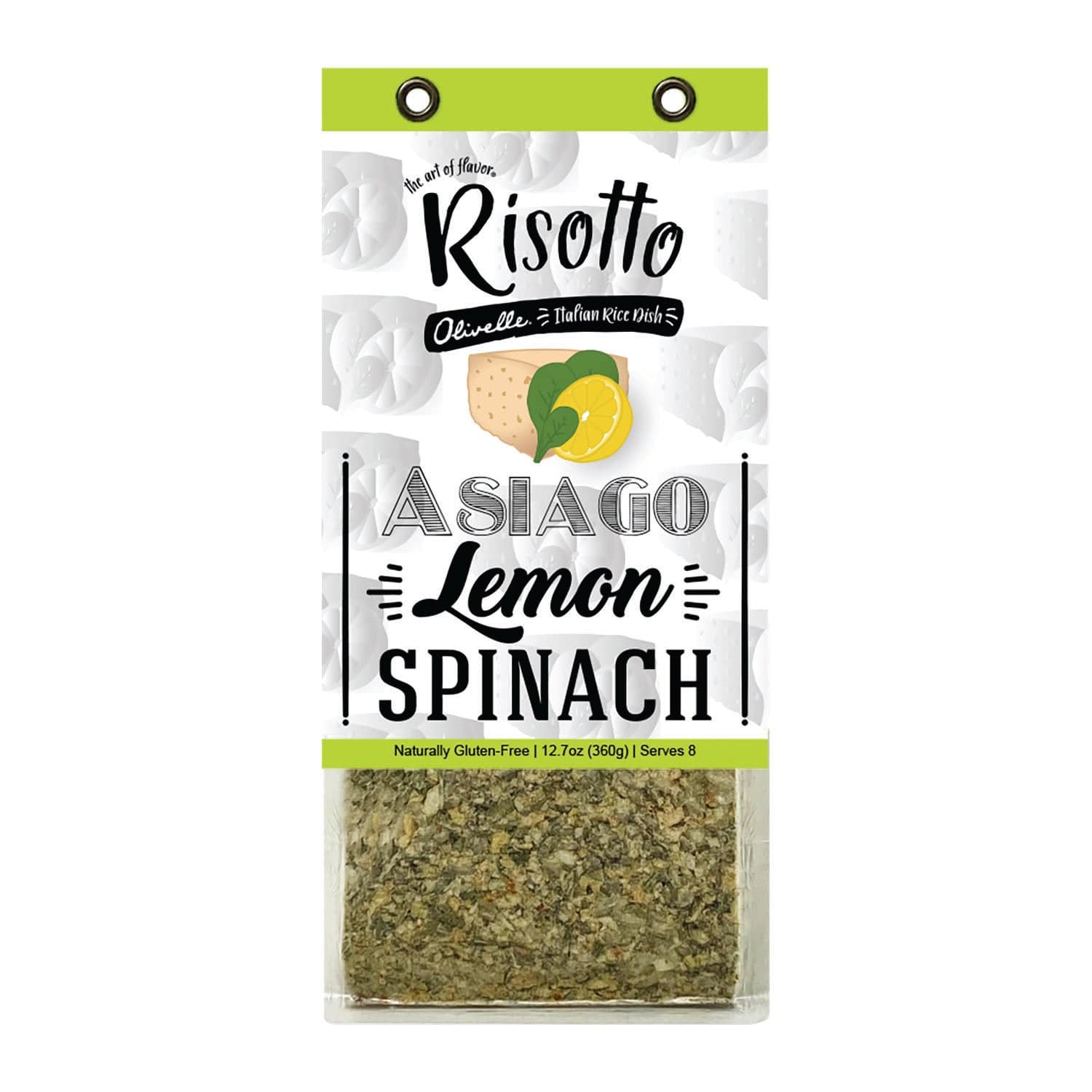 Food Olivelle Asiago Lemon Spinach Risotto 12.7oz