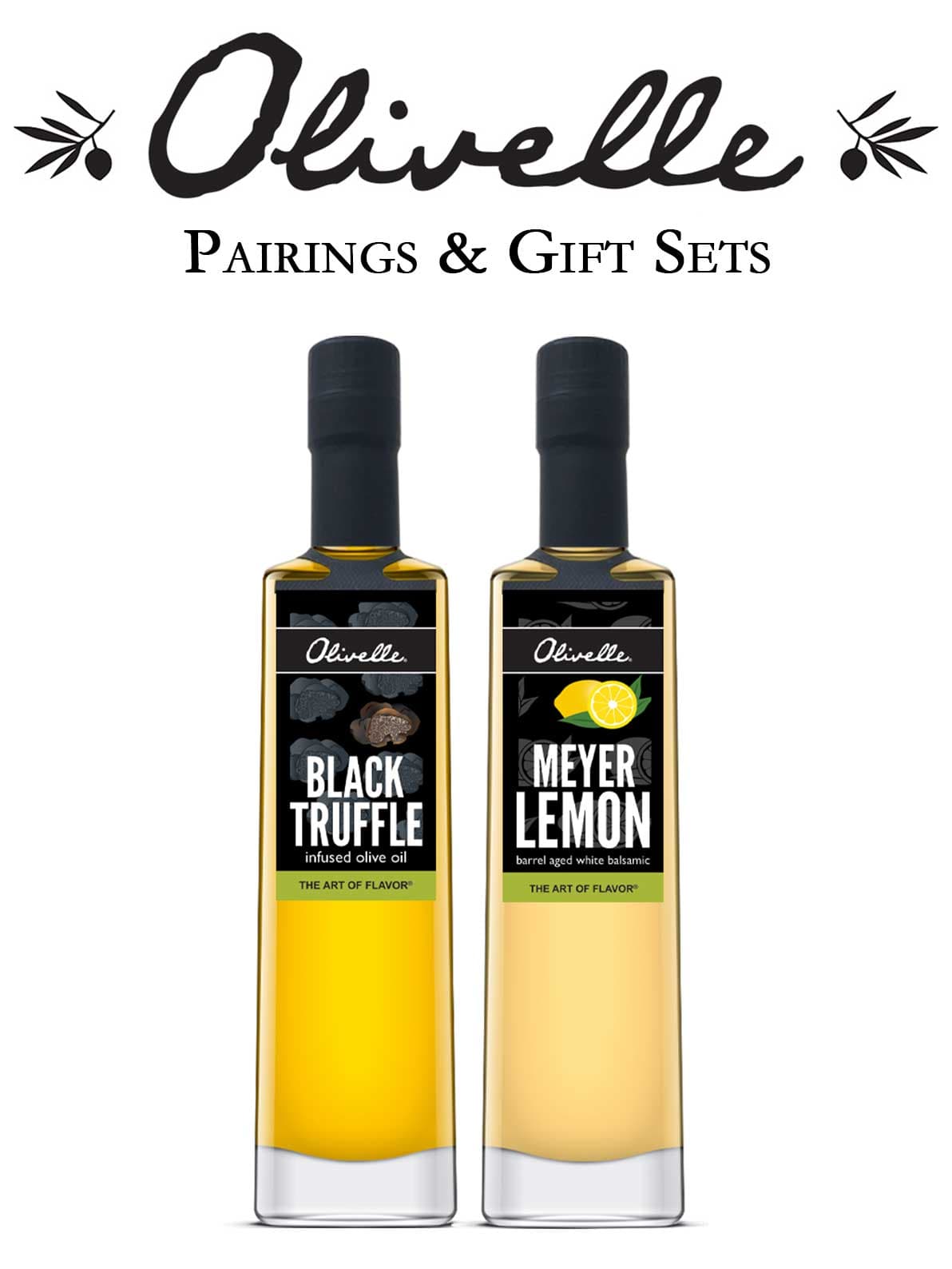 Food Olivelle Black Truffle Infused Olive Oil & Meyer Lemon White Balsamic Vinegar - Pairing 4