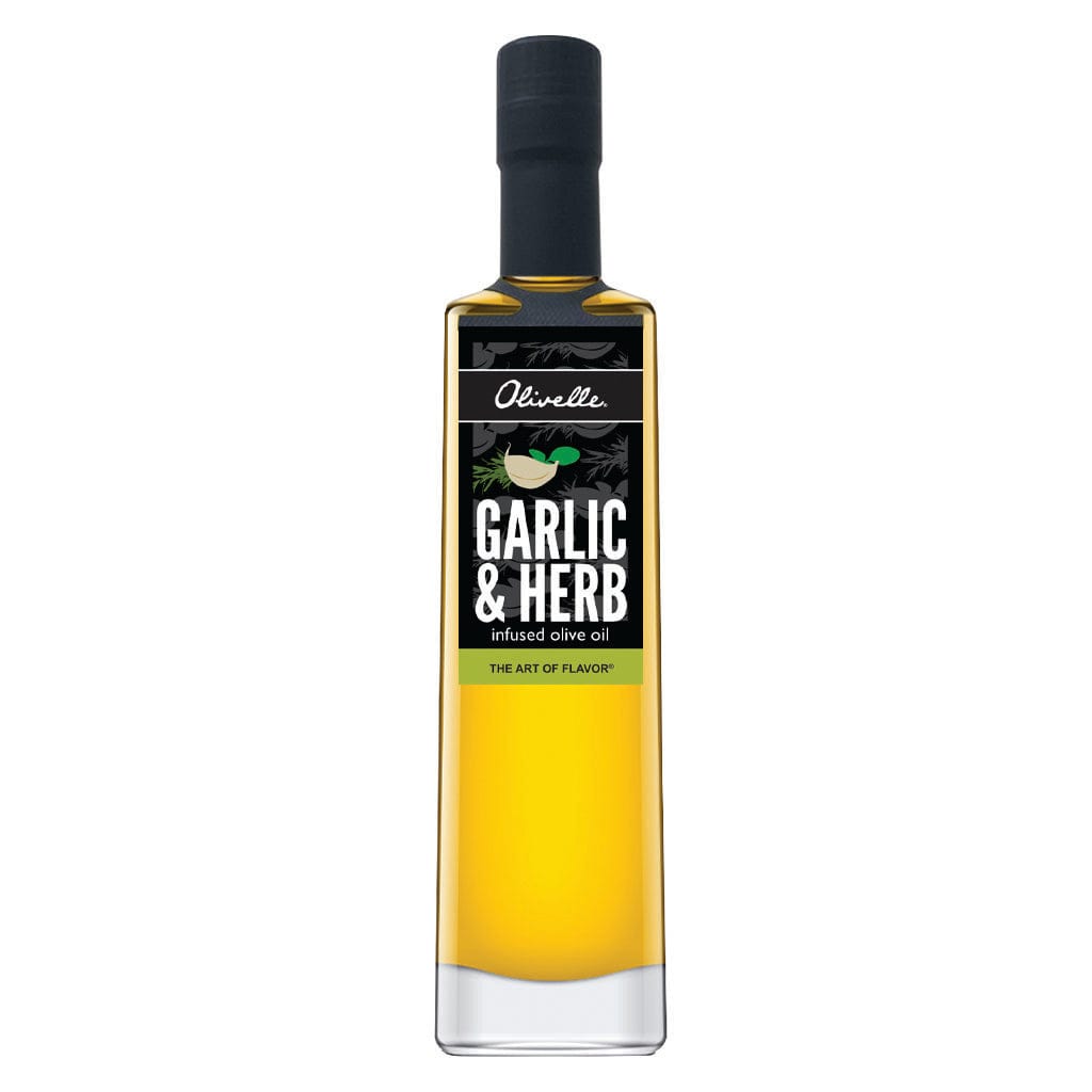 Food Olivelle Garlic & Herb Infused Olive Oil & Harvest Fig Balsamic Vinegar - Pairing 3