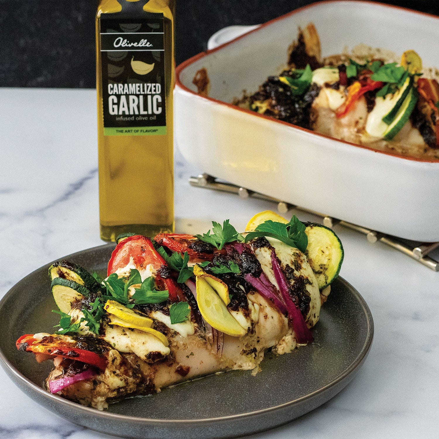 Food Olivelle Infused ExVirgin Olive Oil - Caramelized Garlic