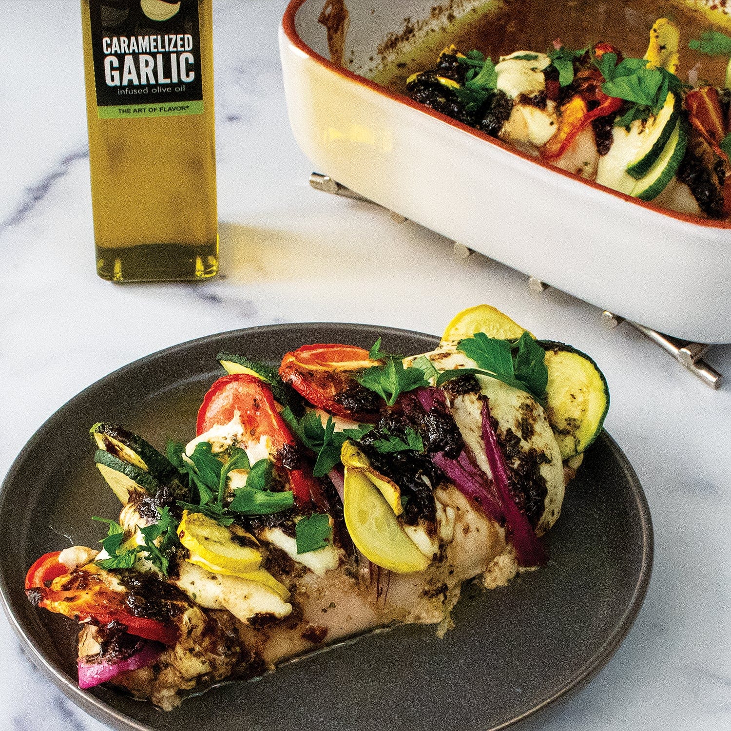 Food Olivelle Infused ExVirgin Olive Oil - Caramelized Garlic