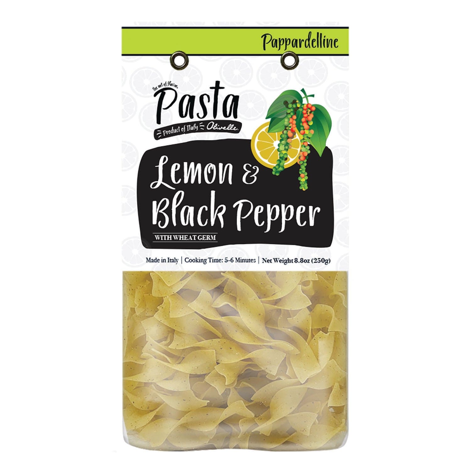 Food Olivelle Lemon & Pepper Pappardelline Pasta - Organic