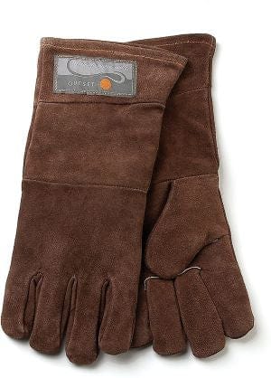 Barbecue Outset Leather Grill Gloves, Brown