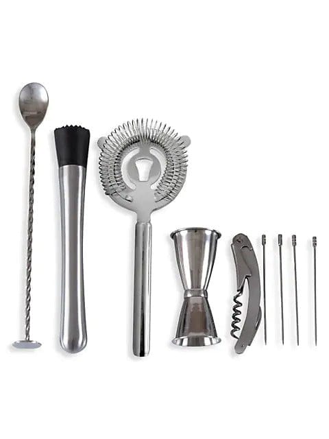 Barware Picnic Time 10-Piece Roll Up Bar Kit