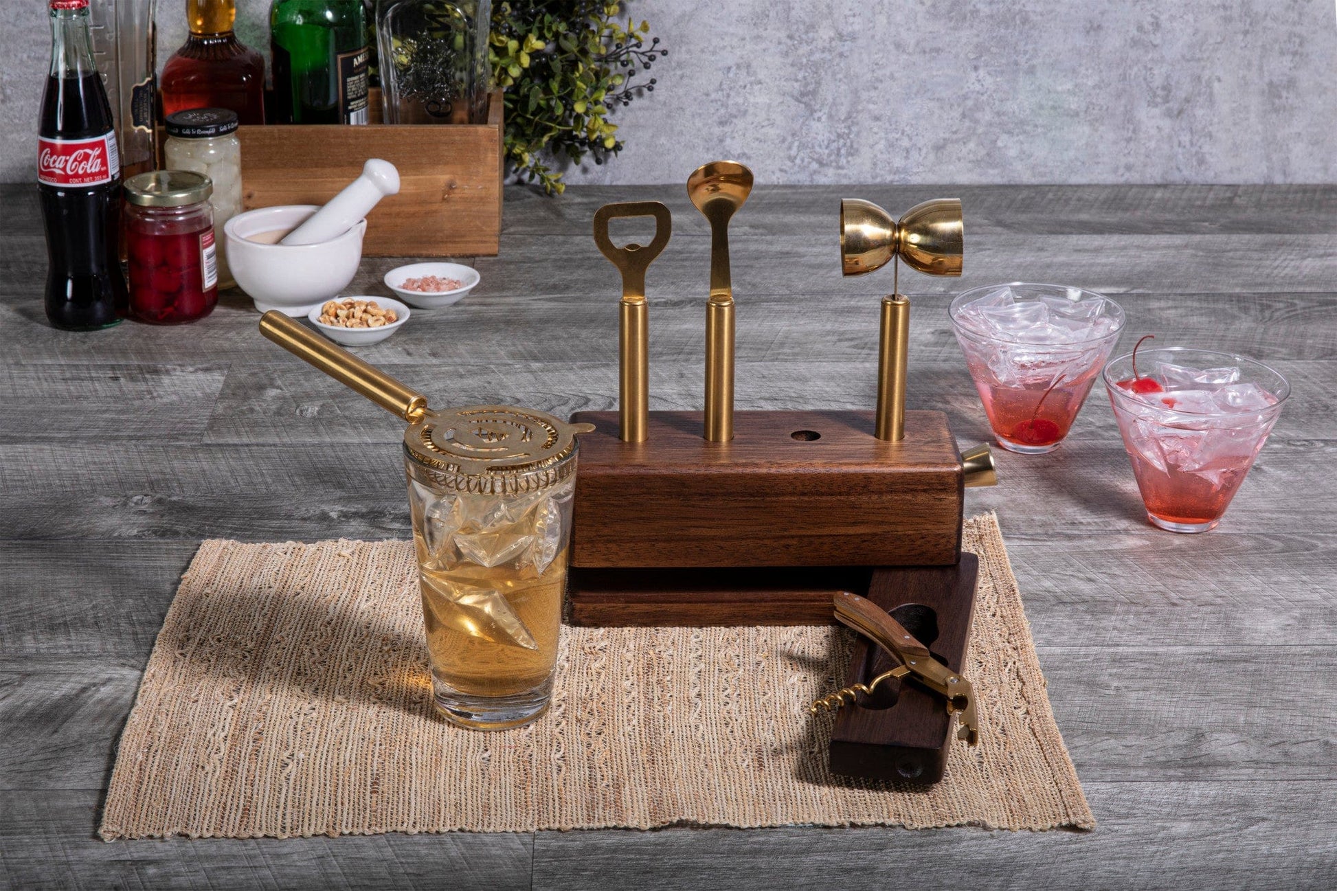 Barware Picnic Time Sidecar 5-Piece Bar Set