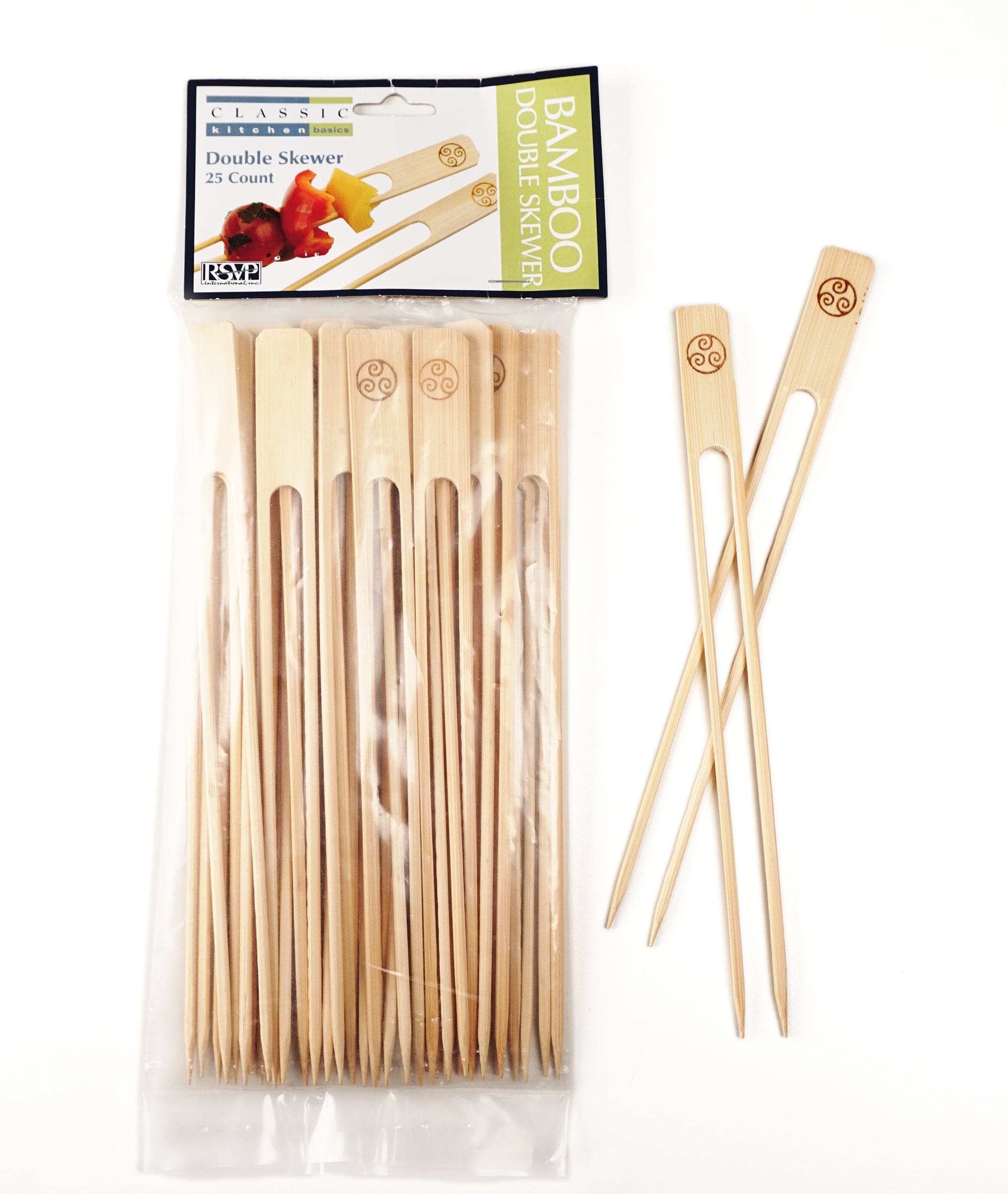 Barbecue RSVP Bamboo Double Skewer