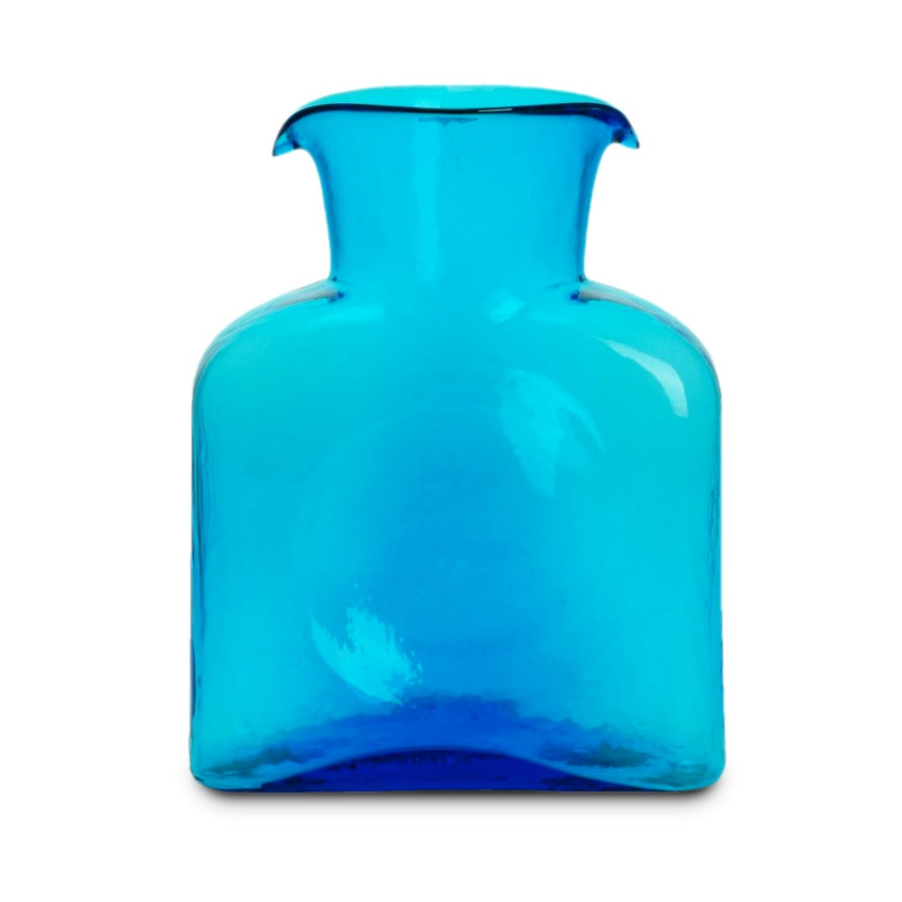 Blenko Glass Water Carafe Turquoise
