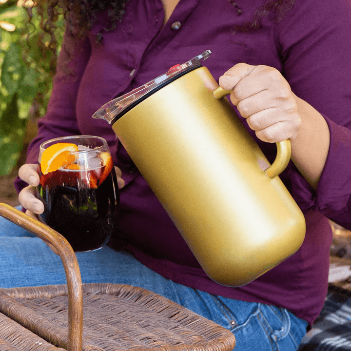 Tabletop Served Insulated Pitcher - Golden