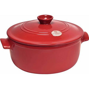 Emile Henry Flame Round Stewpot, Burgundy - MyToque