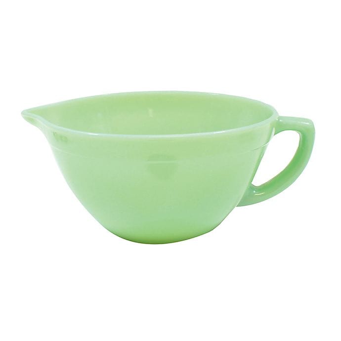 Jadeite Glass Collection 1.25 Quart Mixing Bowl w/ Handle - Thumbnail 3