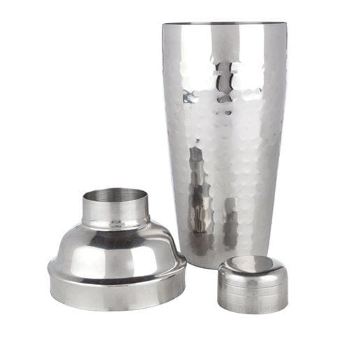 Barware True Brands Hammered Cocktail Shaker