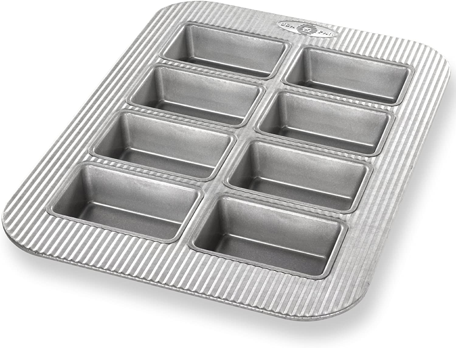 Bakeware USA Pan 8-Well Mini Loaf Pan