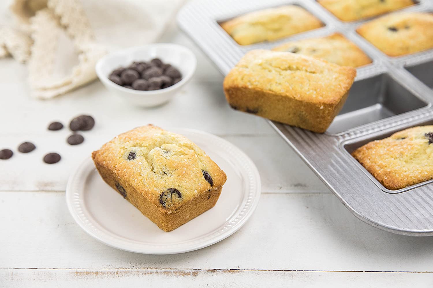 Bakeware USA Pan 8-Well Mini Loaf Pan