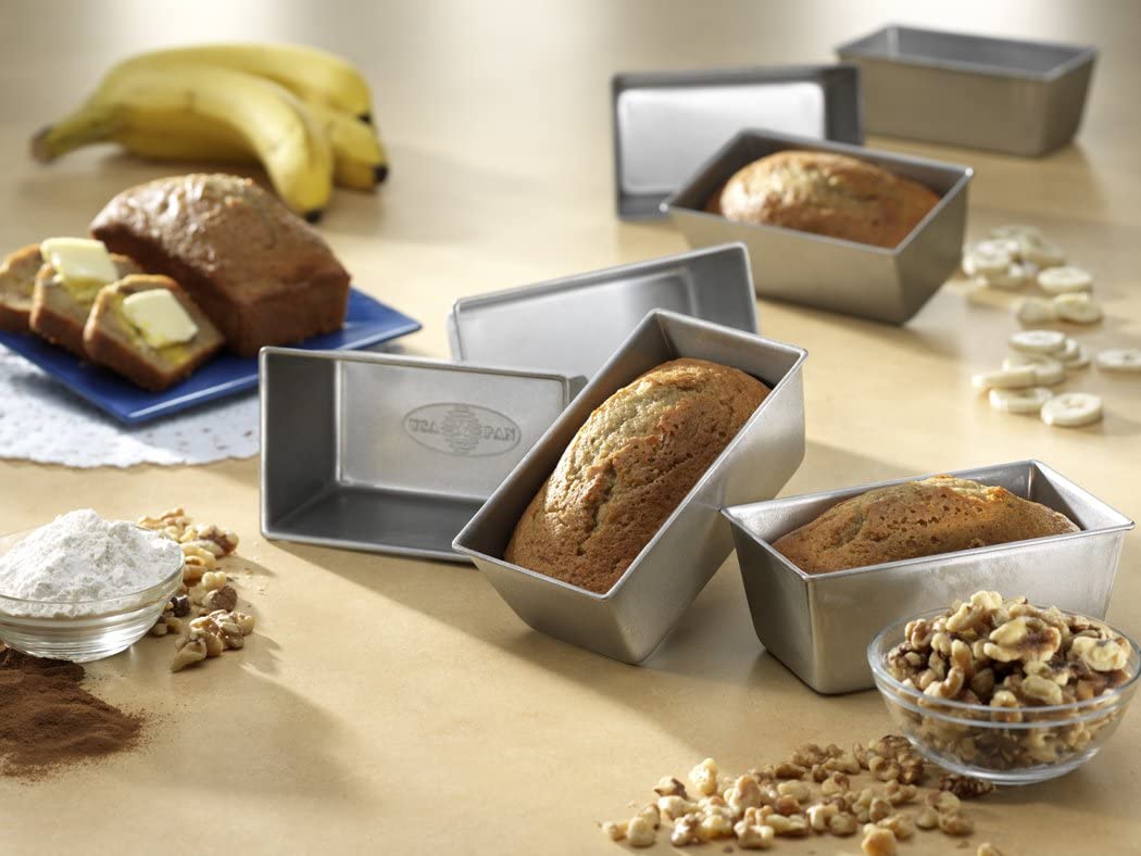 USA Pan 4-Piece Mini Loaf Bread Pan - Thumbnail 2