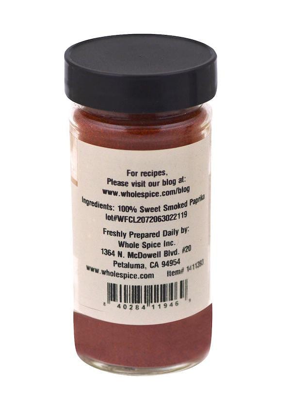 Food Whole Spiced Sweet Smoked Paprika, 2.5 Oz.