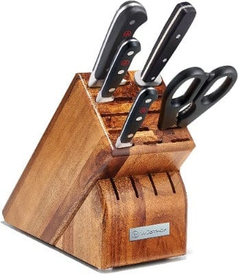 Cutlery Wusthof Classic 6pc Block Set, Acacia